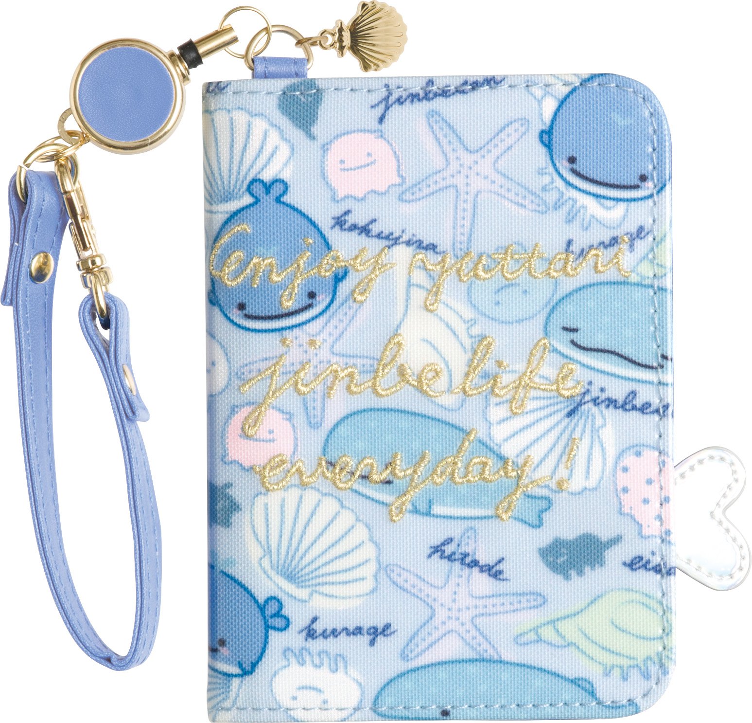 Amazon.co.jp: サンエックス じんべえさん パスケース リール付